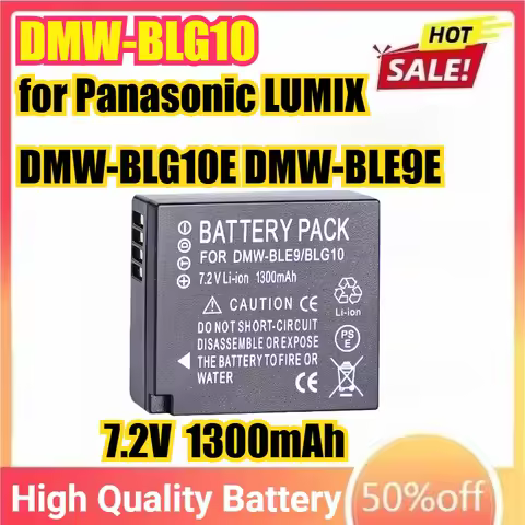DMW-BLG10 BLG10E 7.2V Camera Battery for Panasonic LUMIX DMW-BLG10E DMW-BLE9E DMC-GF3 DMC-GF5 DMC-GF