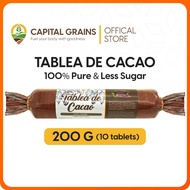 [CG] 100% Pure Tablea de Cacao 200g 10 pcs - Less Sugar & Organic (Tablia, Tabliya, Sikwate) .