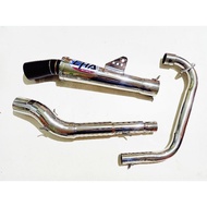 ⊕CHARAMA MOTORCYCLE EXHAUST PIPE MUFFLER FOR Tmx155 Conical pipe.