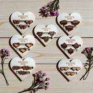 Brooch Kerongsang Kayu Cengal Asli