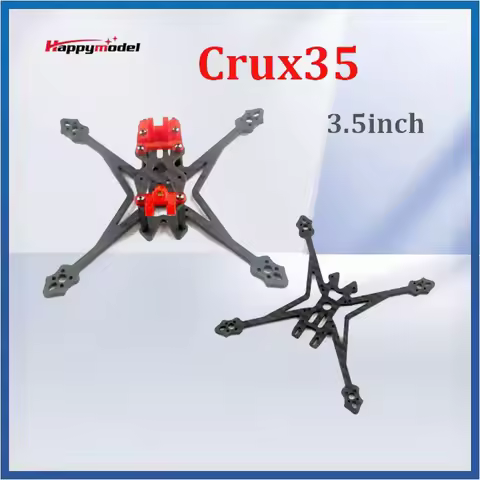 HappyModel Crux35 High Definition 3.5inch FPV Racer Drone Carbon Fiber Frame Kits for RC Quadcopter 