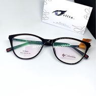 JELITA EYEWEAR 利Cat Eye Glasses Frame Columbia 8935 Plus Lens/Minus/Cyl Anti Radiation Supersin Blue