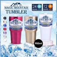 900ML Mountain Tumbler Water Bottles Thermos 304 Stainless Steel Keep Cup Drinks Hot and Cold 30oz