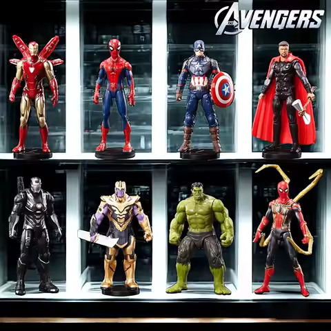 ZD Toys Official Avengers Legends: Iron Man, Spider Man, Thor, Captain America, Thanos, Hulk, War Ma