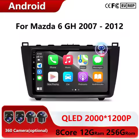 F6NAVI DSP Stereo for Mazda 6 GH 2007 - 2012 Car Radio Multimedia Video Player GPS Navigation Wirele