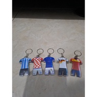 GANTUNGAN Football shirt keychain, world cup keychain, soccer equipment keychain, souvenir souvenir 