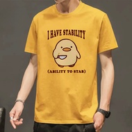 Men's Funny Graphic T-Shirt I Have Stability (Ability to Stab) Casual Short Sleeve Tee with Cute Car