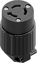 NEMA L6-15R Locking Plug, (ETL Listed) Cord End Connector, Twist Lock L6-15 15Amp 250Volt Female AC 