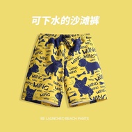 12/Beach Shorts Men's Quick-Drying Hot Springs Can Be Launched Summer Seaside Vacation Swimming Trun