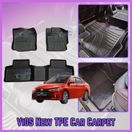 TPE Carpet Vios 2023-2026 MAGIC MAT 5D Car Mat Karpet Kereta