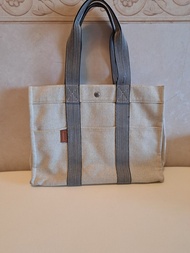 Vintage Hermes fourre -tout canvas