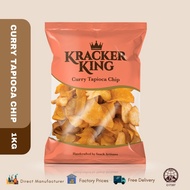 KrackerKing Curry Tapioca Chip [1kg] (Keropok)