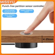 MISSYU Sweep Dimmer Sensor Penetrating Switch 12V-24V Wood Panel Touch Switch LED Dimmable Touch Sen