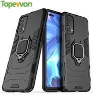 Topewon For OPPO Reno 3 Reno 4 Pro 4G 5G Case Hard Armor Stand Ring Cover Silicone Phone Casing
