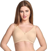 Riza Comfortfit Non-Padded Non-Wired Molded Full Coverage Bra Available Colour in Black/Coral/Megent