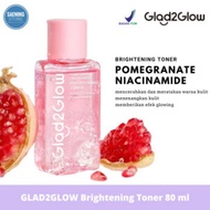 Glad2Glow Pomegranate Niacinamide Brightening Toner 80ml.