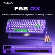 AULA | AULA F68 RX Magnetic Switch Gaming Keyboard Wired 0.001mm RT 8K 256K Scan Rate Hot-Swappable