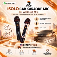 ISOLO Car KTV FM Wireless Microphone Karaoke Handheld Rechargeable Built-In Battery 1000mAh