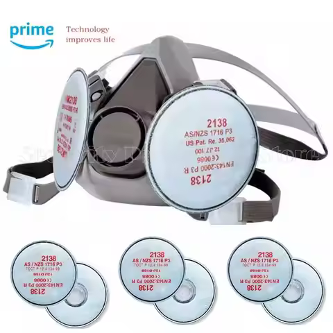 6200 2135/2138 P3 R Particulate Filter with nuisance level Half Facepiece Mask Reusable Respirator O