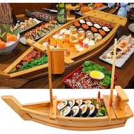 ถาดเสิร์ฟซูชิเรือขนาดใหญ่ ยาว60-120cm Sushi Boat เรือใส่ซูชิ อาหารทะเล Sushi Boat Wooden ญี่ปุ่น จา