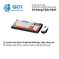 Deiog AK918 mechanical keyboard and gaming mouse Combo – 98 keys Linear Switch Led RGB IPX7 waterpro