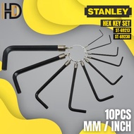 STANLEY 10 Pcs Hex Key Set / STANLEY 69-213 MM Hex Key Set / STANLEY 69-230 INCH Hex Key Set
