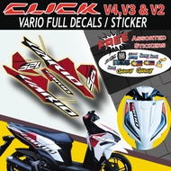 HONDA CLICK V4 & V3 CLICK VARIO FULL DECALS STICKER /HONDA CLICK STICKERS /HONDA CLICK ACCESSORIES