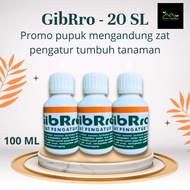 GIBRO 20-SL 100 ZPT Fertilizer ML - Active Ingredients Gibberellat Acid 20% Plant Growth Regulator