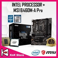 MSI B460M-A PRO B460 LGA1200 MOTHERBOARD + Intel 10TH GEN PENTIIUM / CORE I3 / I5 / I7 / I9 / GT710 