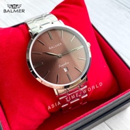 [Original] 宾马 Balmer 1001G SS-10 Classic Men's Watch with Sapphire Glass Silver Stainless Steel