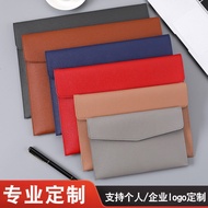 A4 File Bag b5 Leather Waterproof Storage File Bag A5 Data File Bag A6 Portable Invoice Bag