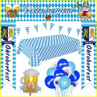 B4 The Munich Oktoberfest beer October party decorations flag banner balloon table cloth 4B