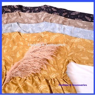 Ethnic/ Dress Ethnic Dress /ELEGAN Ethnic Patterned Dress daun