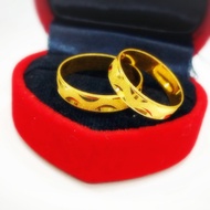 LAELA CINCIN BELAH ROTAN PASIR OMBAK NEW EMAS TULEN 916 GOLD RING
