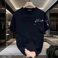 Cod Big 2026 Men's t Casual Brand Trendy 2026 Spring Summer Pure Cotton Loose Fashion Same Print Sle