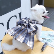 [🇲🇾Ready Stock] MALAYSIA Cute Pet Harness Dress with Leash / Pet Dog Shirt Clothes Pet Fashion Dress