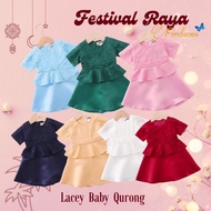 🔥 Ready Stock 🔥 Baju Kurung Baby Girl Peplum Kurung Peplum Baby Kurung Cotton Baju Raya Baby Girl baju Raya Sedondon