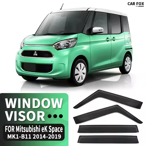 For Mitsubishi eK Space Custom Car Window Visor Awning Shelters Windshield Side Window Rain Sun Shad