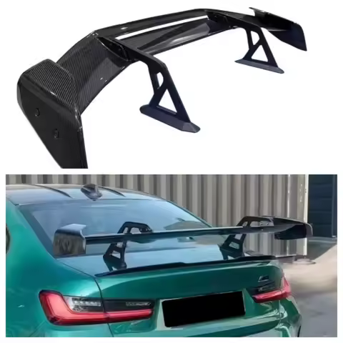 3rd AO Style Real Carbon Fiber Body Kit Universal Rear Trunk Wing Spoiler Rear Spoiler for BMW BMW F