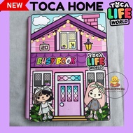 Paper Doll Toca Boca Life World Purple House In Quite Busy Book Educational Toys for Children to Dis