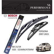 Bosch Advantage Quality Wiper Proton PERSONA 2007-2015 1Pair (2Pcs) size : 21"/19" - Compatible with U-hook Tyre