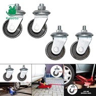 Kesoto Metal Floor Jack Casters Swivel Wheels Replacement Kit for 3 Ton 4 Ton Horizontal Jack Univer