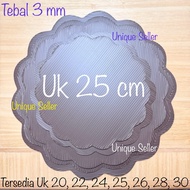 [Contains 10] Uk 25 cm Plastic Chocolate Flower Pudding Tart Cake Mat [WHOLESALE] / Plastic Chocolat