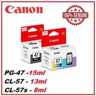 【READY STOCK)】Canon PG-47 / CL-57 / CL-57S / PG47 /CL57 /CL57S Original Ink Cartridge. E410 E470
