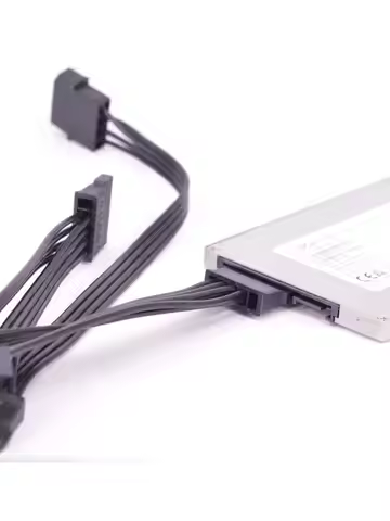 Molex IDE TO SATA Adapter 4PIN Molex IDE TO 5 SATA Power Supply Cable 15pin SATA Extension Cable IDE