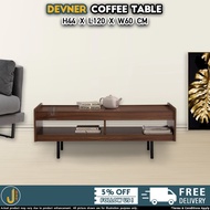[JJ Furniture DIY] Denver 1.2m Coffee Table with Matt Black Epoxy Metal Leg | Meja Kopi 4 Kaki Besi Ruang Tamu