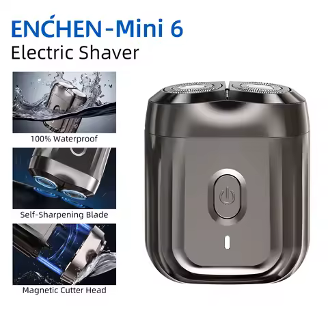 Enchen Razor Shaving Machine Electric Razors Beard Trimmer Shaver Men Waterproof Convenient 2D Compa