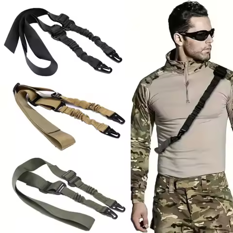 1/2/3/4pcs Gun Belt Hunting Accessories Tactical 2 Point Sling Shoulder Strap Rifle Rope Belt Airsof