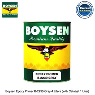 ❁Boysen Epoxy Primer B-2230 Gray 4 Liters (with Catalyst 1 Liter)