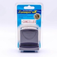 Xstamper ตรายางหมึกในตัว CANCELLED หมึกแห้งเร็ว กันน้ำ (สีแดง) ตรายางคำ ตรายางคำสำเร็จ